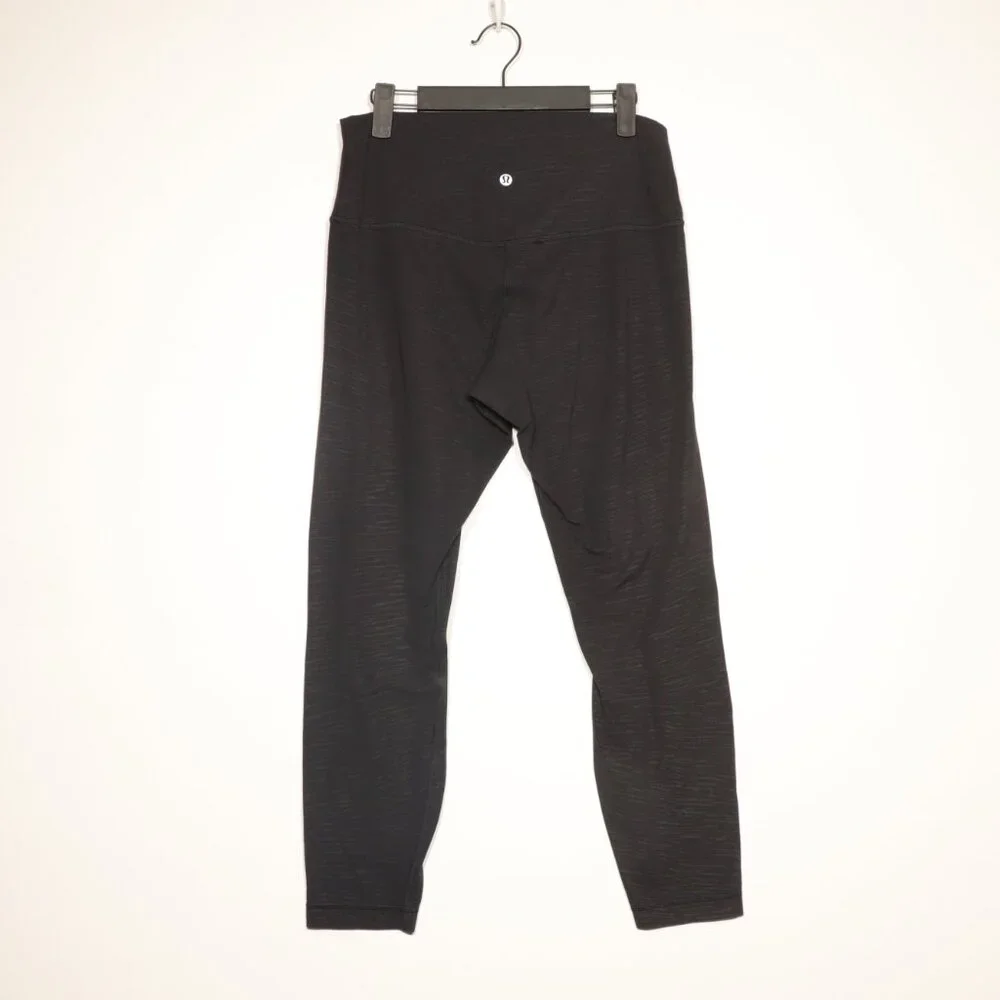 EUC Lululemon Align Pant II 25" Stride Emboss Black Size 10 - Picture 6 of 12